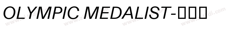 OLYMPIC MEDALIST字体转换